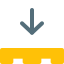 Pallet down indication for material handling instruction icon