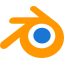 Blender is a free and open-source three dimensional computer graphics software icon