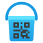 Банка краски с QR-кодом icon