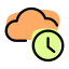 externer-Cloud-Speicher-Verzögerungs-Timer-isoliert-auf-einem-weißen-Hintergrund-Cloud-fresh-tal-revivo icon