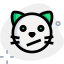 Confused cat facial expression emoji for instant messenger icon