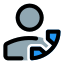 Calling a contact for services and other related works icon
