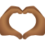 corazón-manos-tono-de-piel-medio-oscuro-emoji icon