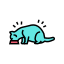Cat Eating Food icon