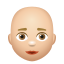 Bald Woman Medium Light Skin Tone icon