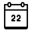 Calendar 22 icon