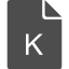 K File icon