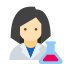 Scientist Woman Skin Type 1 icon