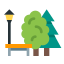 Park With Street Light icon
