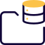 Local file storage on a office server icon