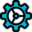 Cog wheel for application and computer management icon