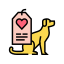 Dog Love Label icon