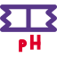 PS testing paper acid and basic chemical analysis icon