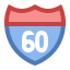 Panneau Route icon