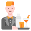 Macho barman icon
