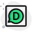 Disqus social integration, social networking, user profiles, spam and moderation tools service icon