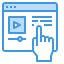 외부 온라인 학습 교육 및 학습-itim2101-blue-itim2101 icon