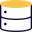 external-multiple-servers-system-stack-on-each-other-database-solid-tal-revivo icon