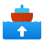 Boot verlässt Hafen icon