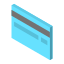 Parte traseira de cartão de banco icon