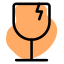 Fragile breakable items to be handled with care icon