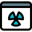Nuclear science information available on web browser icon