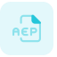 An AEP file is a video and audio editing project created with Adobe After Effects icon