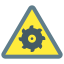 회전 블레이드 위험 icon