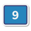 9  в закрашенном квадрате icon