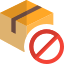 Product cannot be delivered to no shipping zone icon