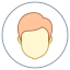 Cerchiato utente Uomo Tipo di pelle 1 2 icon