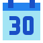 Calendar 30 icon