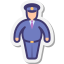 Policial gordo icon