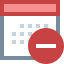 Calendario meno icon