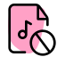 Block unwanted music from the playlist library icon