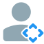 Moving in all direction on company application portal icon