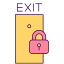 Exit Door And Padlock icon