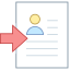 Impostare come curriculum icon