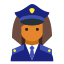 Polizist-weiblich-Hauttyp-4 icon