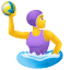 женщина-играет в водное поло icon