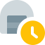 Digital warehouse portal queue time for storage and material handling icon