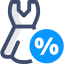 dress discount icon