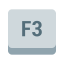 F3 Key icon