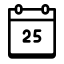 Calendar 25 icon