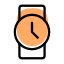 外部经典模拟腕表，带圆形表盘可穿戴日期新鲜 tal-revivo icon
