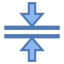 Horizontal verschmelzen icon