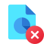 Delete Pie Chart Report icon