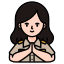 woman-officers-teacher-greeting-sawasdee-Thailand-welcome-gesture icon