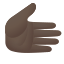 Rechtshand-dunkler-Hautton-Emoji icon