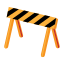 Traffic barrier icon